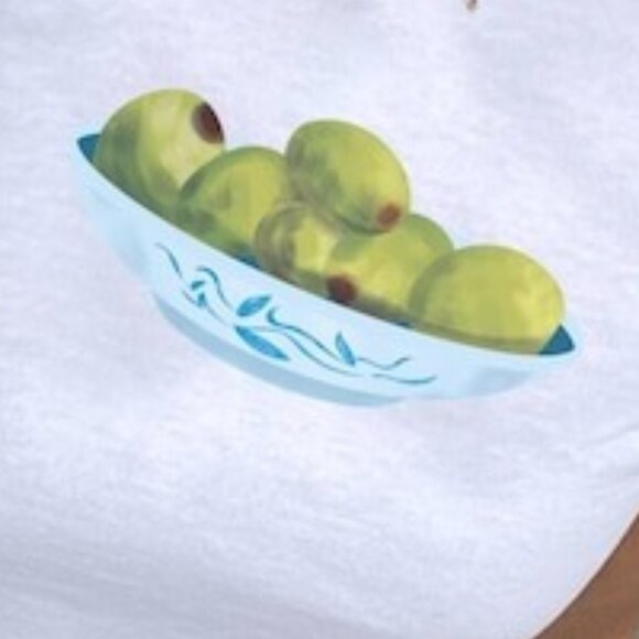 Olive Bowl Painted Unisex Tee, Trending Tshirt - Picture 2 of 4
